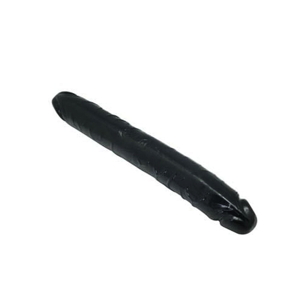 Fermecătorul Pliabil - Dildo Dublu din TPE Negru 33 cm