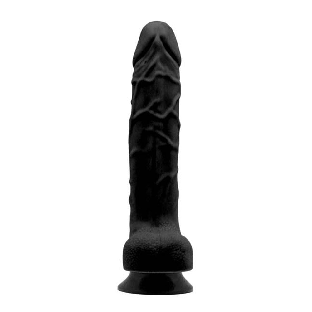 Întuneric pe Plantație - Dildo Realistic Negru din Silicon 20 cm