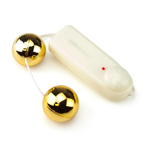 Bile vaginale  cu vibratie Golden Ball 3.2cm