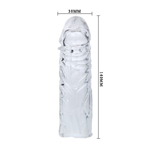Transparența Decizională - Manșon penis transparent, prelungire 5 cm