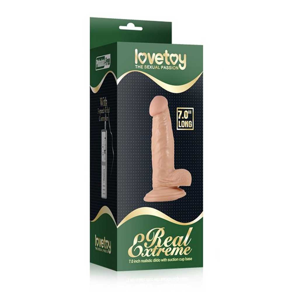 Real Extreme - Dildo Realistic cu Ventuză și Testicule 17.5 cm