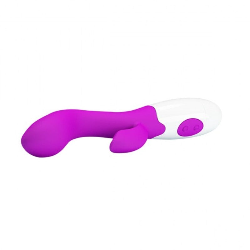 Strălucitorul - Vibrator iepuraș cu 30 de funcții de vibrație 19cm