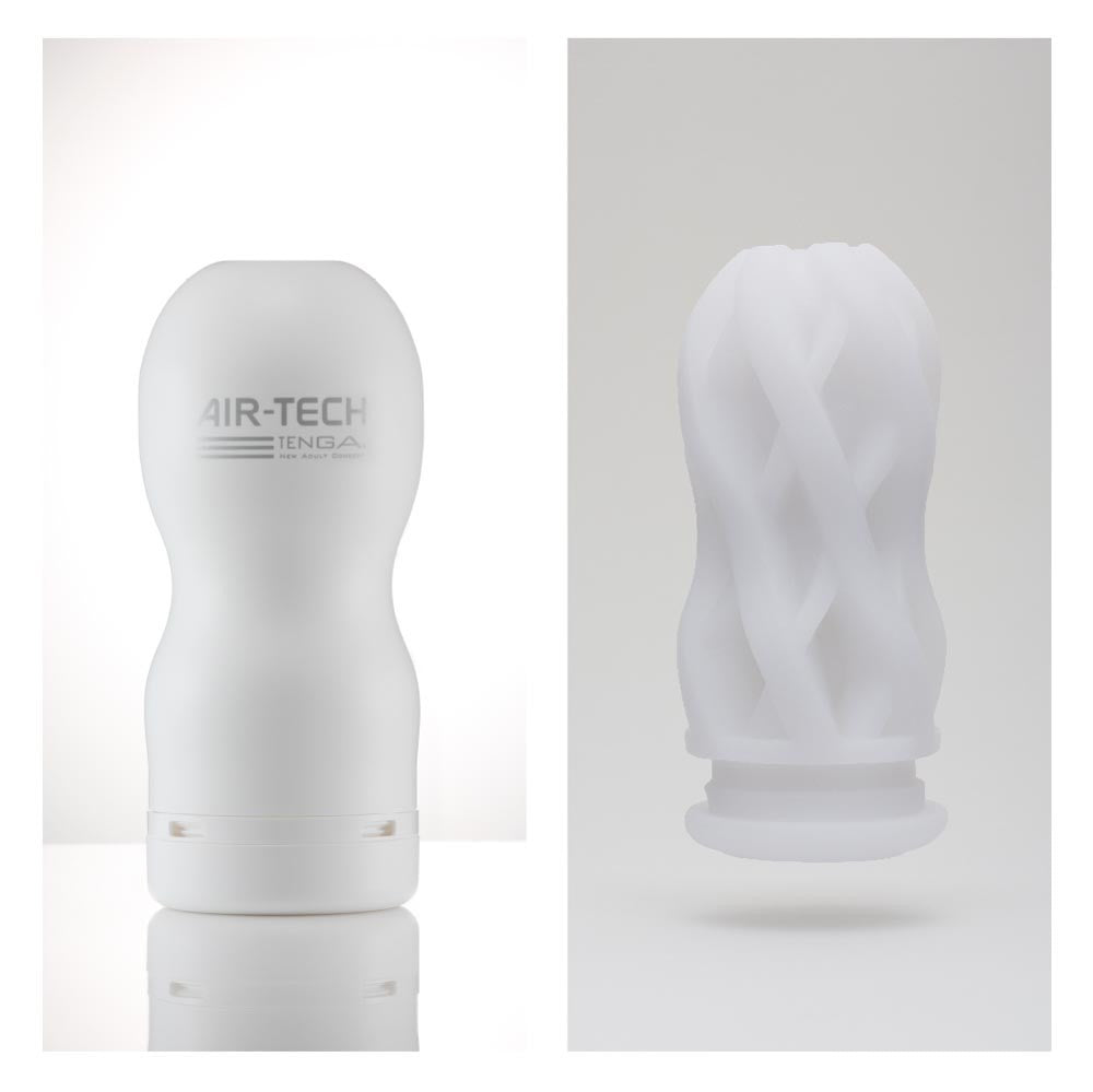 Air-Tech Gentle - Masturbator alb, 15.5 cm