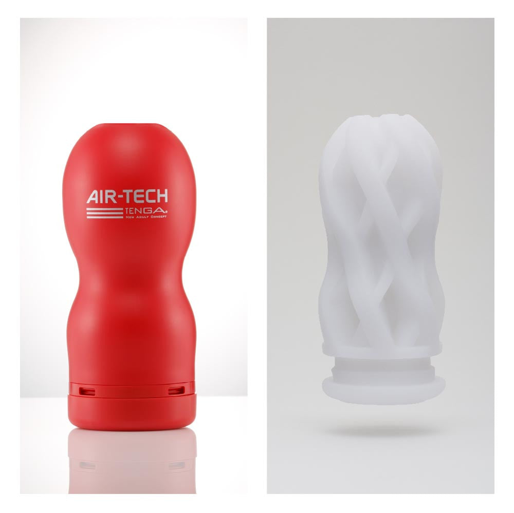 Air-Tech Regular - Masturbator roșu, 15.5 cm - detaliu 1