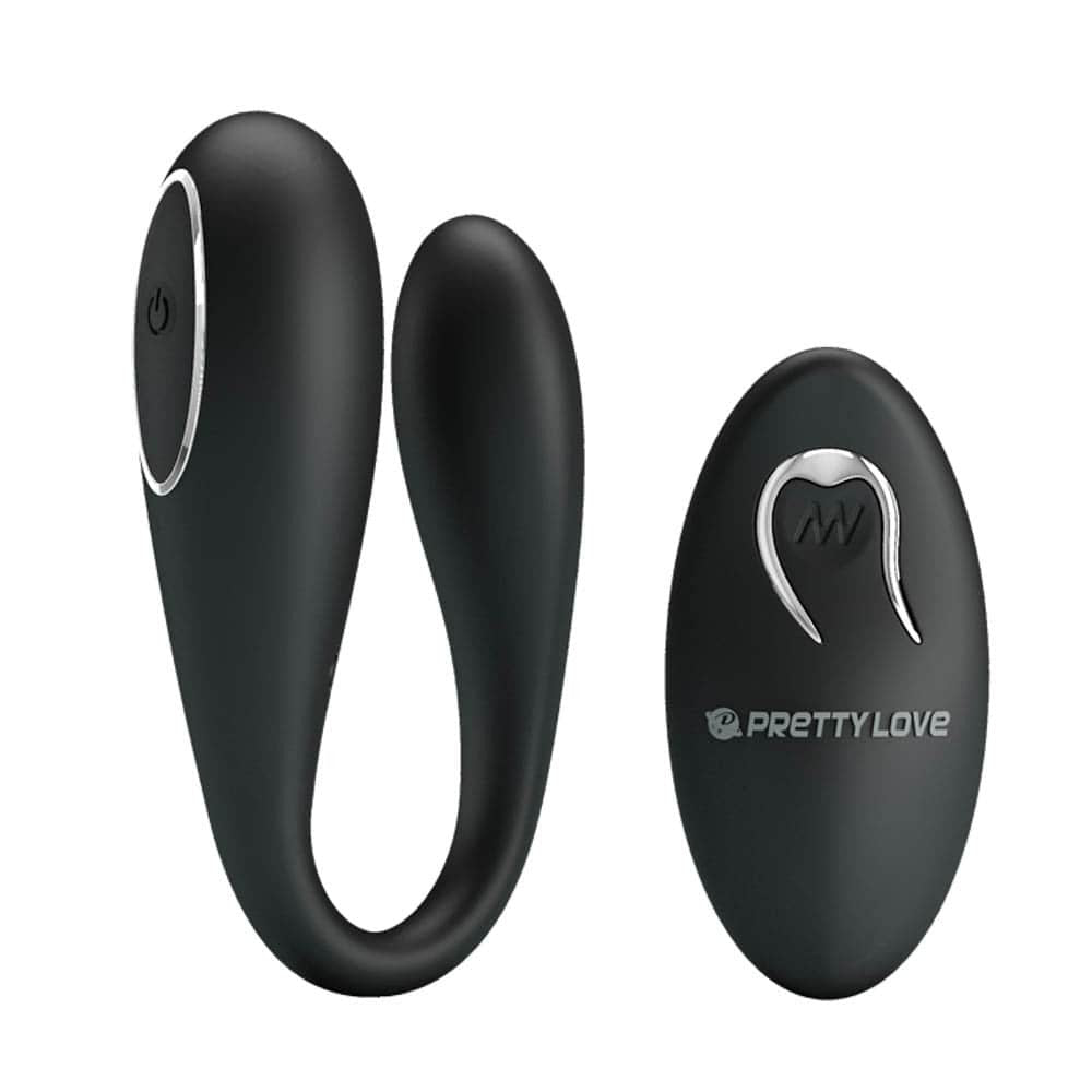 Algernon - Vibrator wireless pentru cuplu, 9.6 cm, negru - detaliu 6