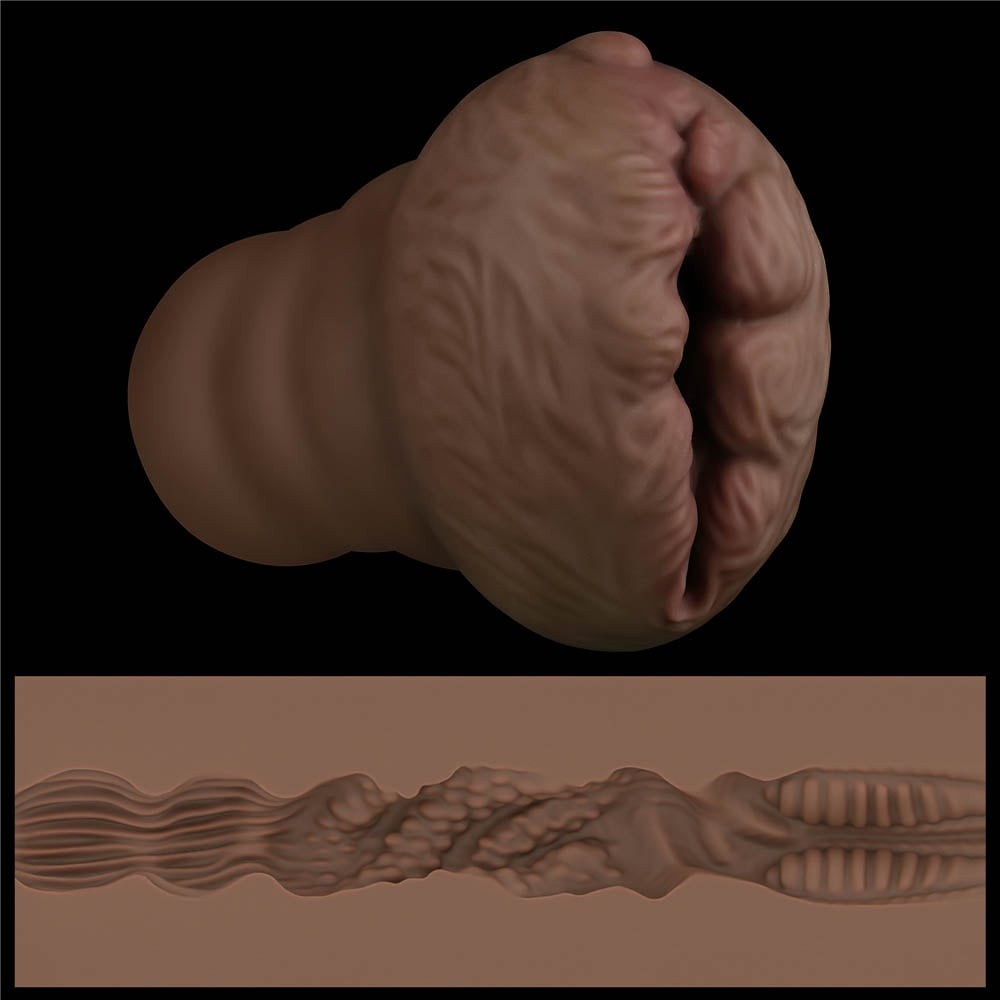 Alien's Pie 3 Black - Masturbator Forma Vagin Extraterestu, 23 cm - detaliu 2