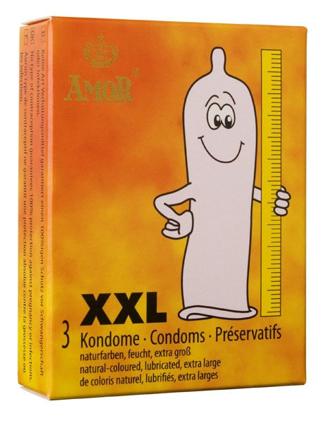 Amor XXL - Prezervative mari, 3 buc