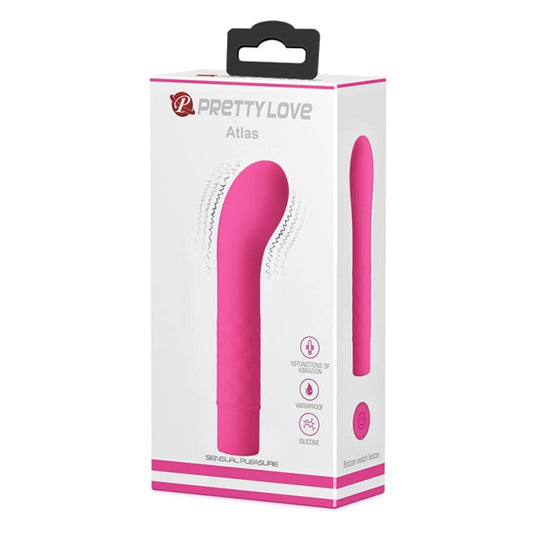 Atlas - Vibrator punct G, roz, 14 cm - detaliu 2