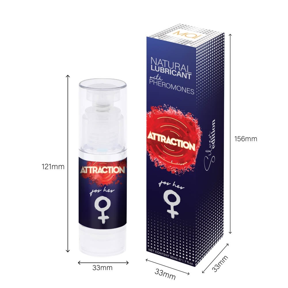 Attraction for Her - Lubrifiant cu Feromoni Masculini, 50 ml - detaliu 4