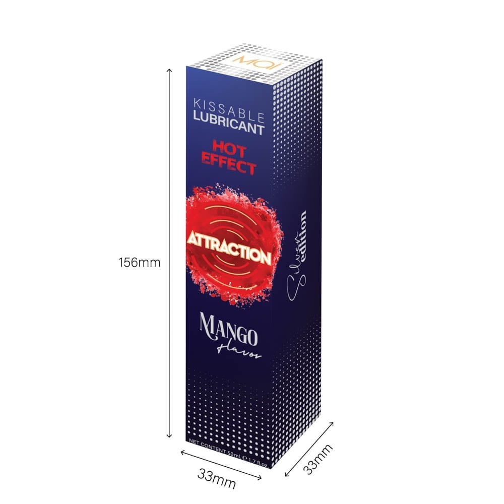 Attraction Mango Heat - Lubrifiant cu Efect de Incalzire si Gust de Mango, 50 ML - detaliu 2