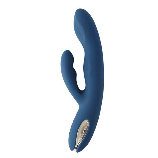 Aylin Dark Blue - Vibrator Iepuras Reincarcabil, 21,5 cm - detaliu 3