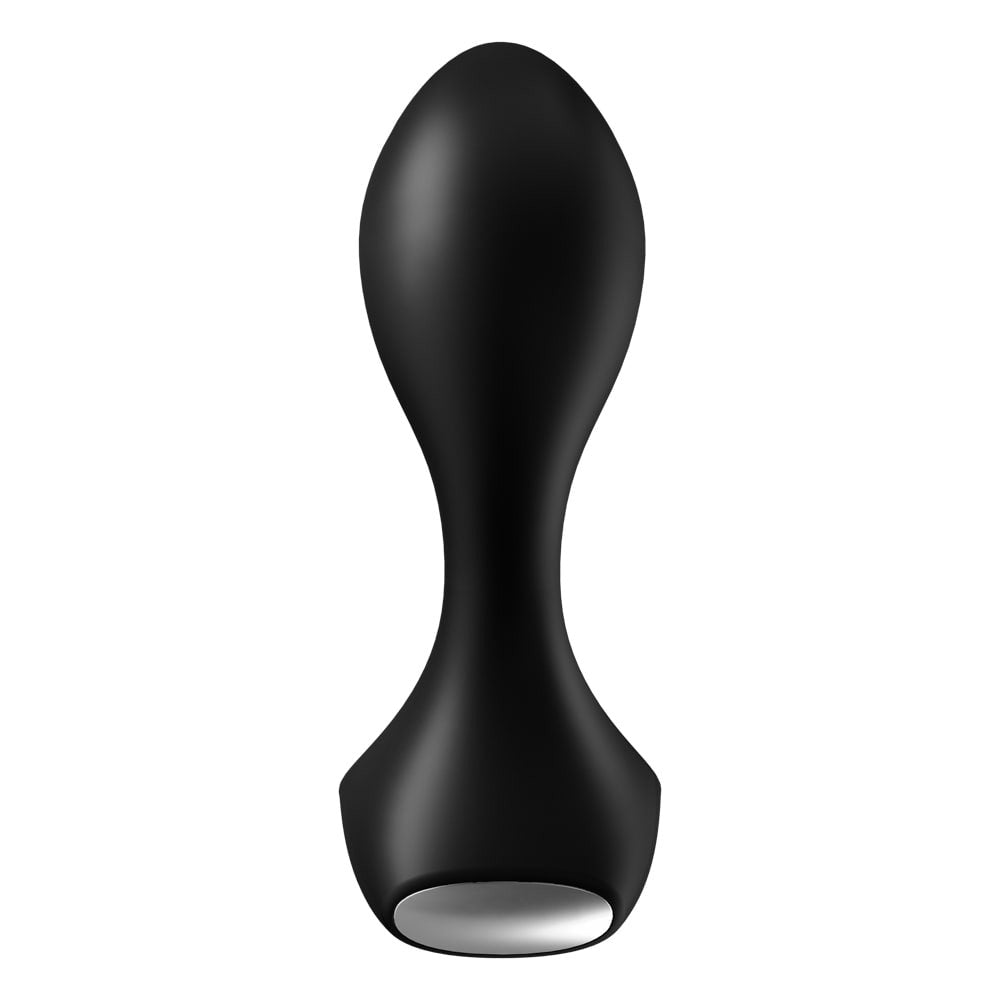 Backdoor - Dop anal cu vibrații, negru, 11.5 cm - detaliu 1