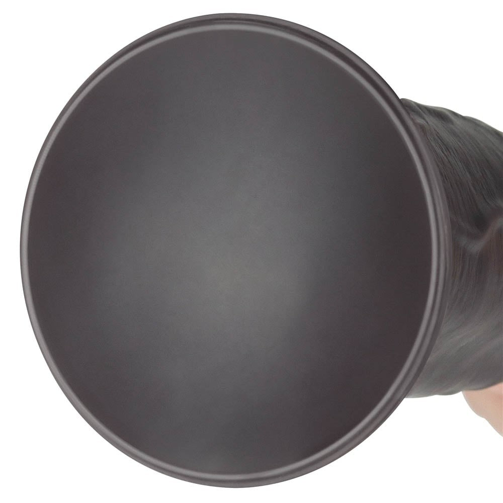 Big Brown - Vibrator realistic, maro, 20.32 cm - detaliu 3