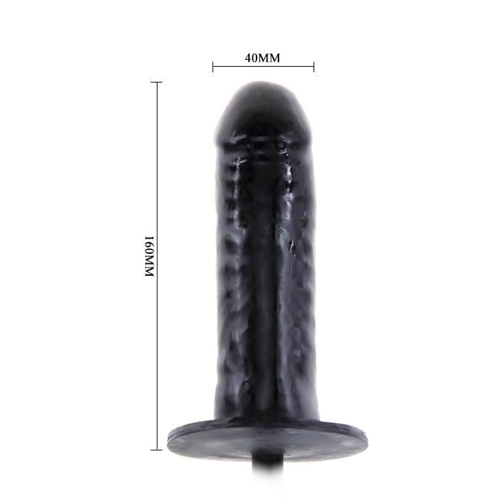Bigger Joy 2 - Dildo gonflabil, negru, 16 cm - detaliu 7