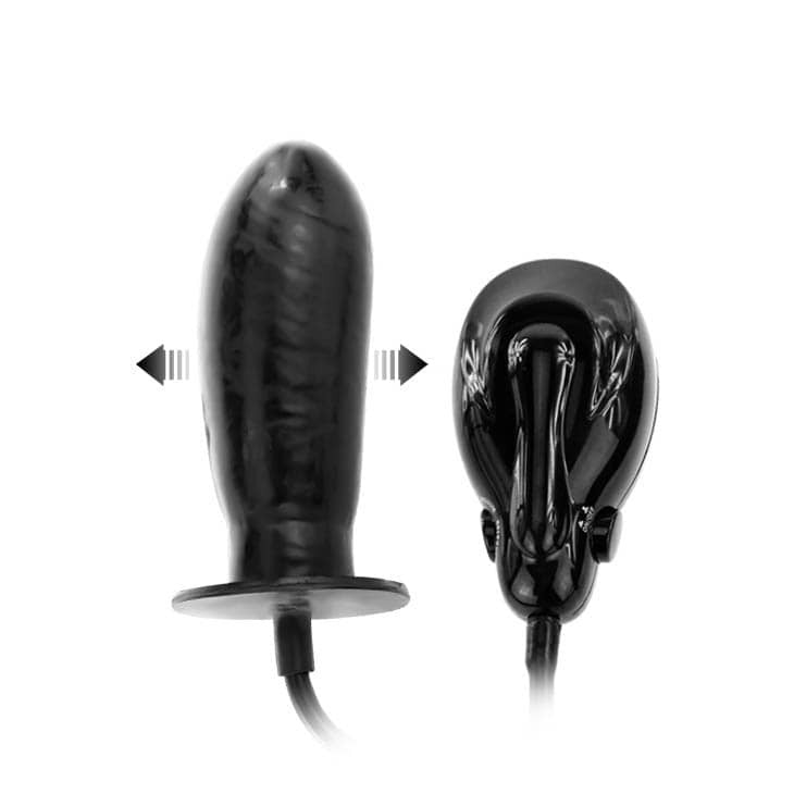 Bigger Joy 3 - Dildo gonflabil, negru, 16 cm - detaliu 3