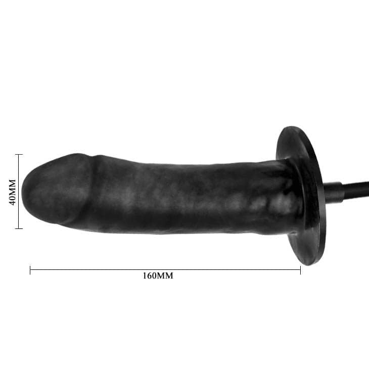 Bigger Joy 3 - Dildo gonflabil, negru, 16 cm - detaliu 5