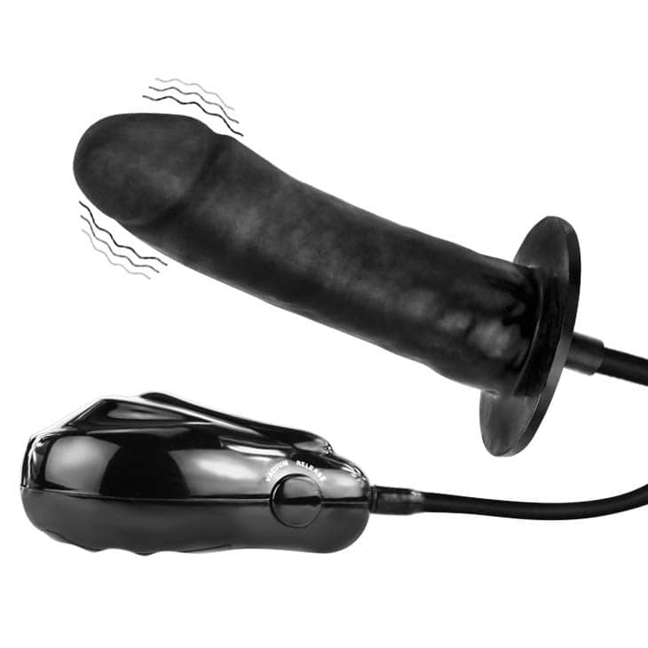 Bigger Joy 3 - Dildo gonflabil, negru, 16 cm - detaliu 6