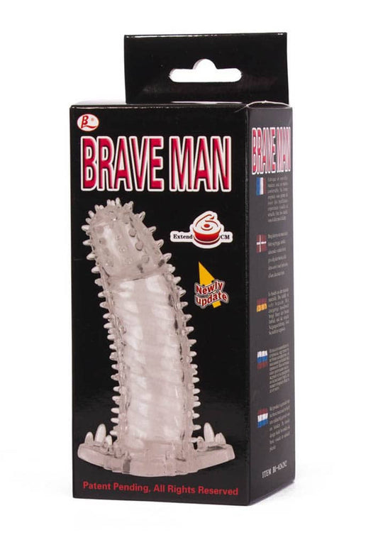 Brave Man Spike - Manșon penis, 14 cm