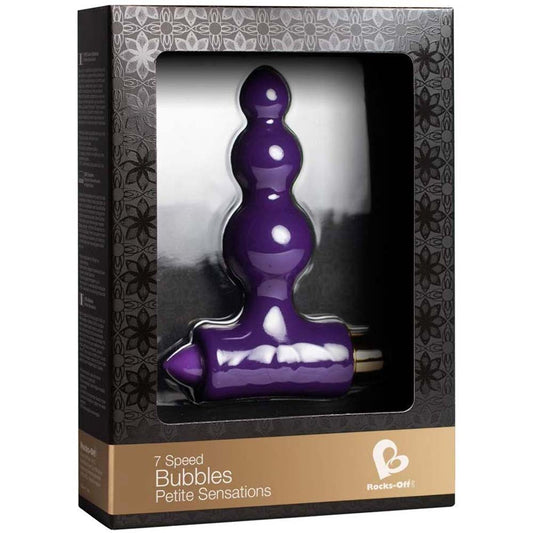 Bubbles Purple - Bile Anale cu 7 Functii de Vibratie, 11 cm