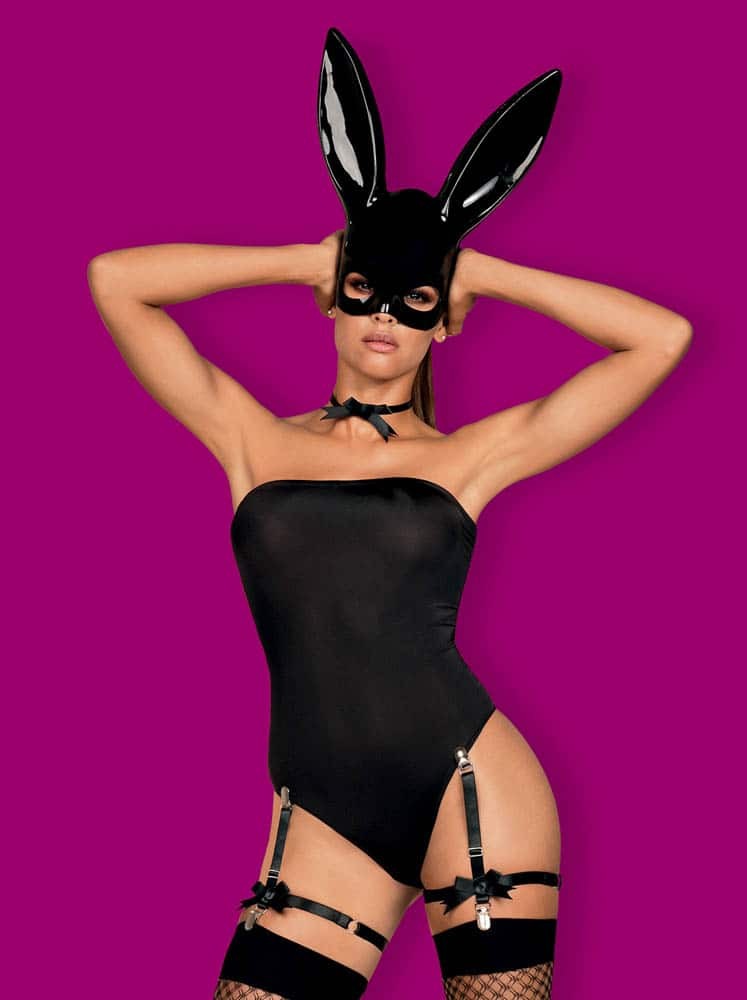 Bunny - Costum sexy, negru, L/XL - detaliu 2
