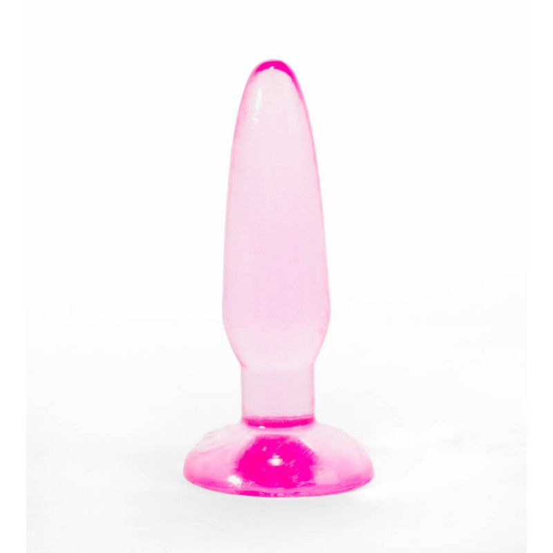 Fantezia Începe Aici - Butt Plug Roz din PVC cu Ventuză, 15 cm