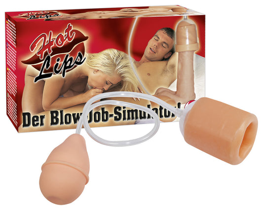 Buze Fierbinti - Pompa de Penis pentru Simularea Sexului Oral, 17 cm