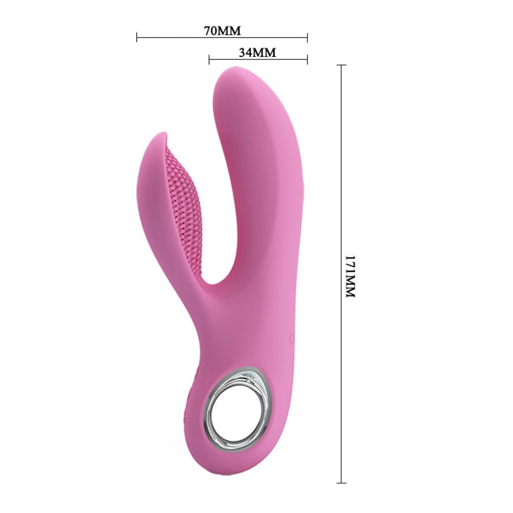 Canrol - Vibrator iepuraș, roz, 17 cm - detaliu 2
