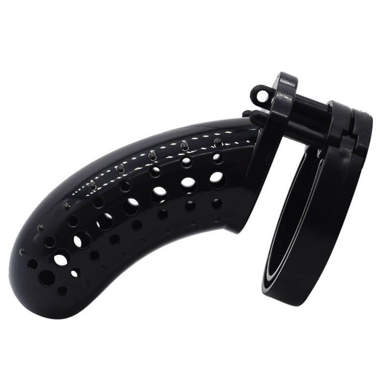 Centura de castitate Blackbird din plastic solid cu gauri