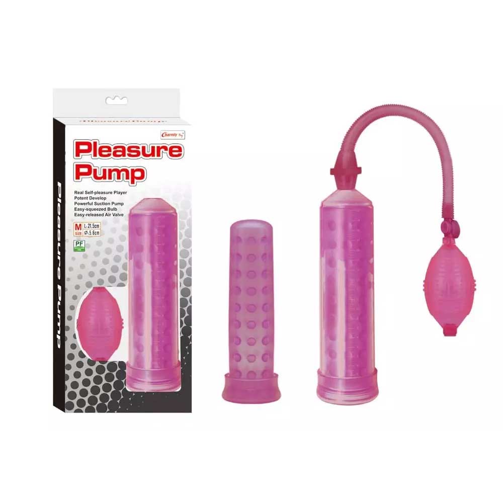 Charmly Pleasure Pump - Pompa Dilatare Penis Manuala, 21,5 cm