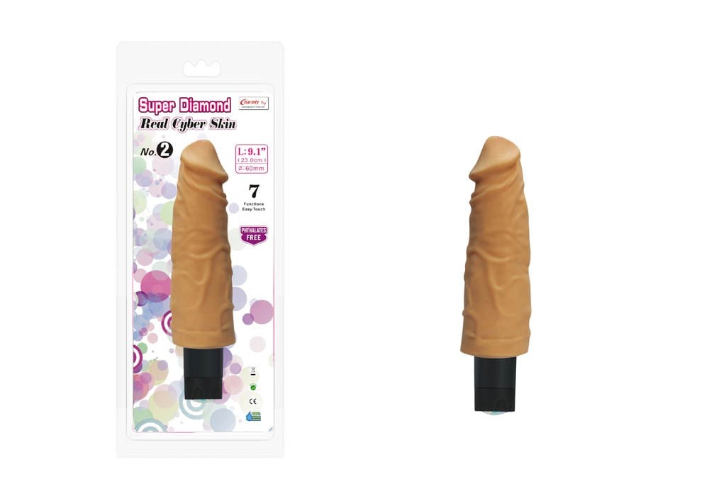 Charmly Super Diamond - Vibrator realist, 23 cm - detaliu 2