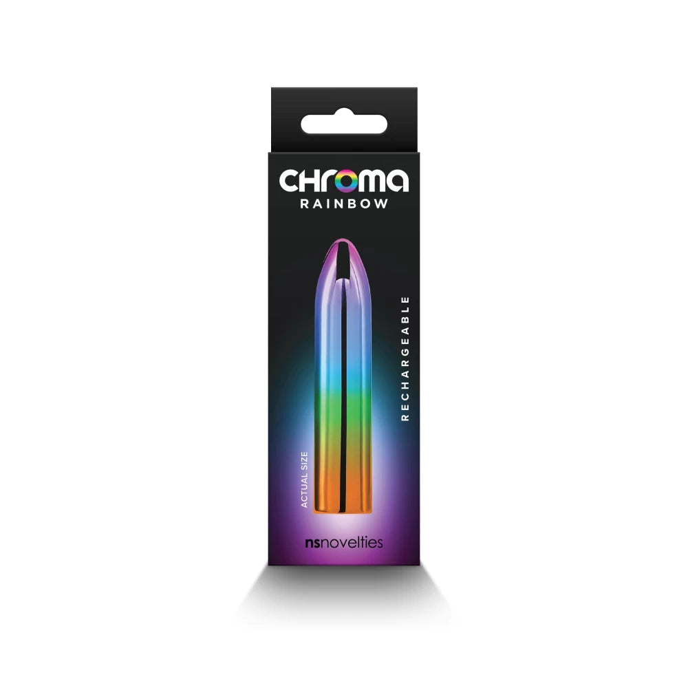 Chroma - Glonț vibrator, multicolor, 9 cm