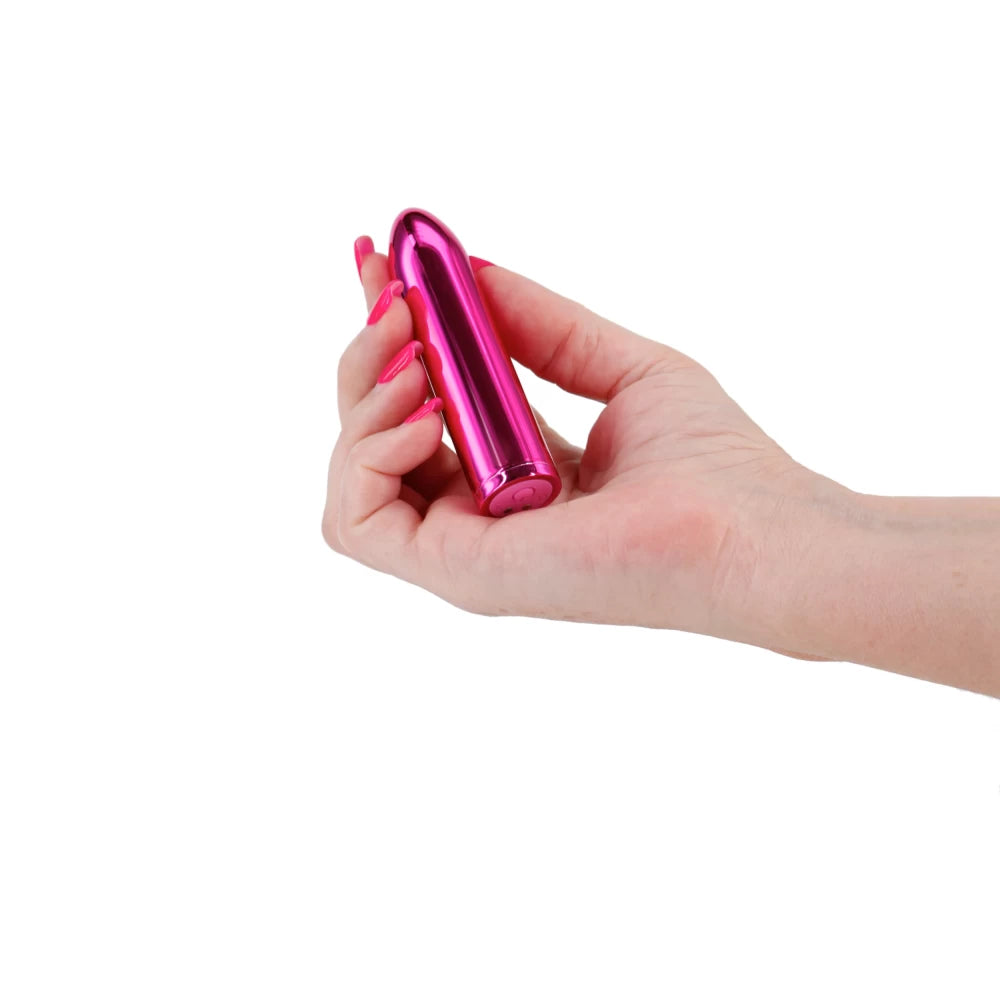 Chroma Petite - Glonț vibrator, roz, 8.7 cm - detaliu 3