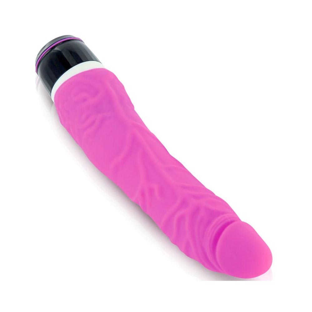 Classic Slim - Vibrator realist, roz, 21 cm - detaliu 1