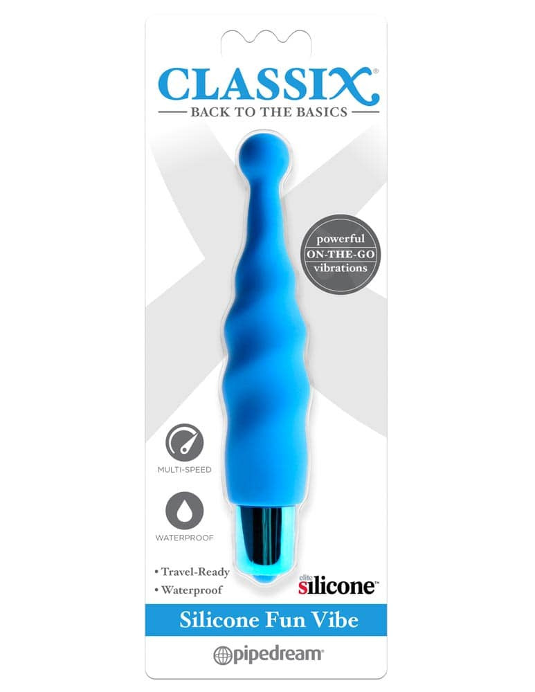 Classix - Vibrator wand, albastru, 14 cm - detaliu 1