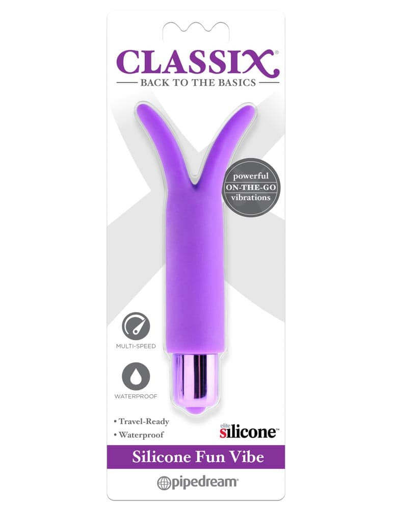 Classix - Vibrator wand, mov, 12.7 cm - detaliu 1