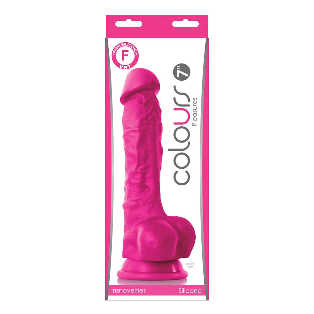 Colours Pleasures - Dildo realist, roz, 22.5 cm