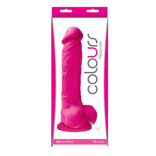 Colours Pleasures - Dildo realist, roz, 25 cm - detaliu 6