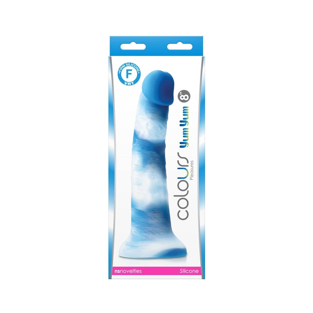 Colours - Pleasures - Yum Yum  8" Dildo - Blue - detaliu 1