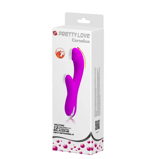 Cornelius - Vibrator iepuraș cu încălzire, mov, 21.2 cm - detaliu 7