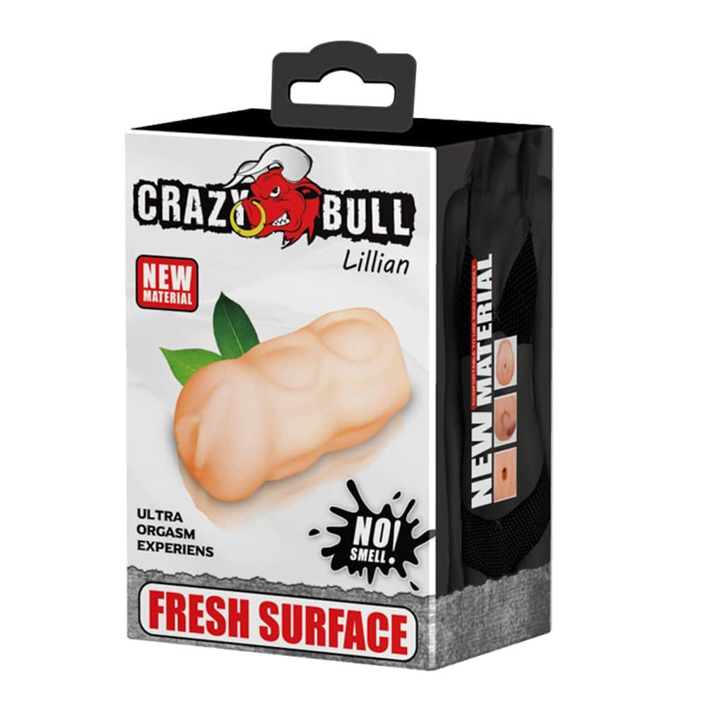 Crazy Bull Lillian - Masturbator realist din silicon, intrare tip vagin, 17 cm