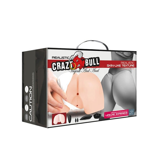 Crazy Bull Vagina and Anal - Masturbator Realistic cu Fund si Vagin, 19x13 cm