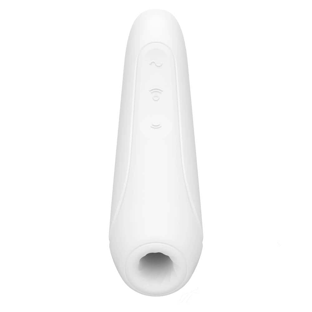Curvy - Stimulator clitoris, alb, 13.4 cm - detaliu 2