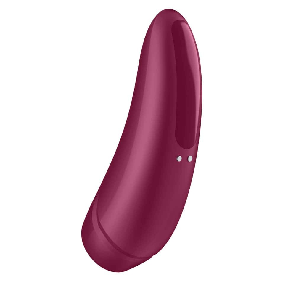 Curvy - Stimulator clitoris, roșu, 13.4 cm