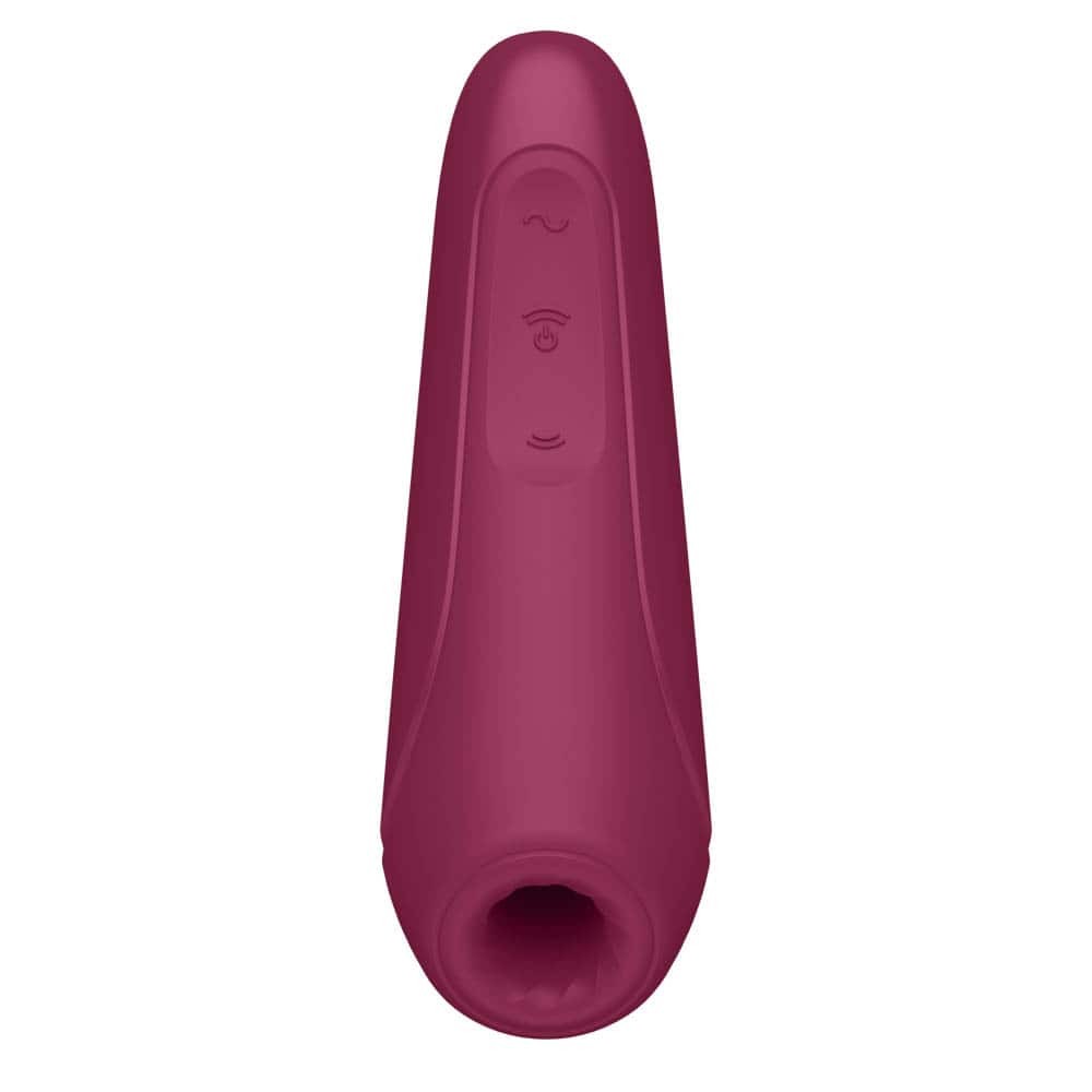 Curvy - Stimulator clitoris, roșu, 13.4 cm - detaliu 4