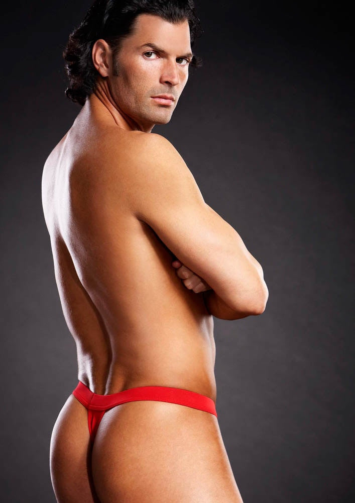 David - Chiloți sexy pentru bărbați, roșu, L/XL