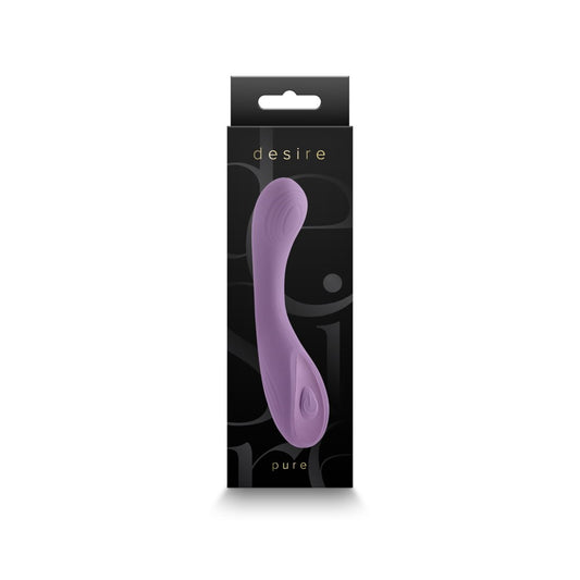 Desire Pure Dusty Lavender - Vibrator G Spot pentru Calatorii, 13.7x2.8 cm