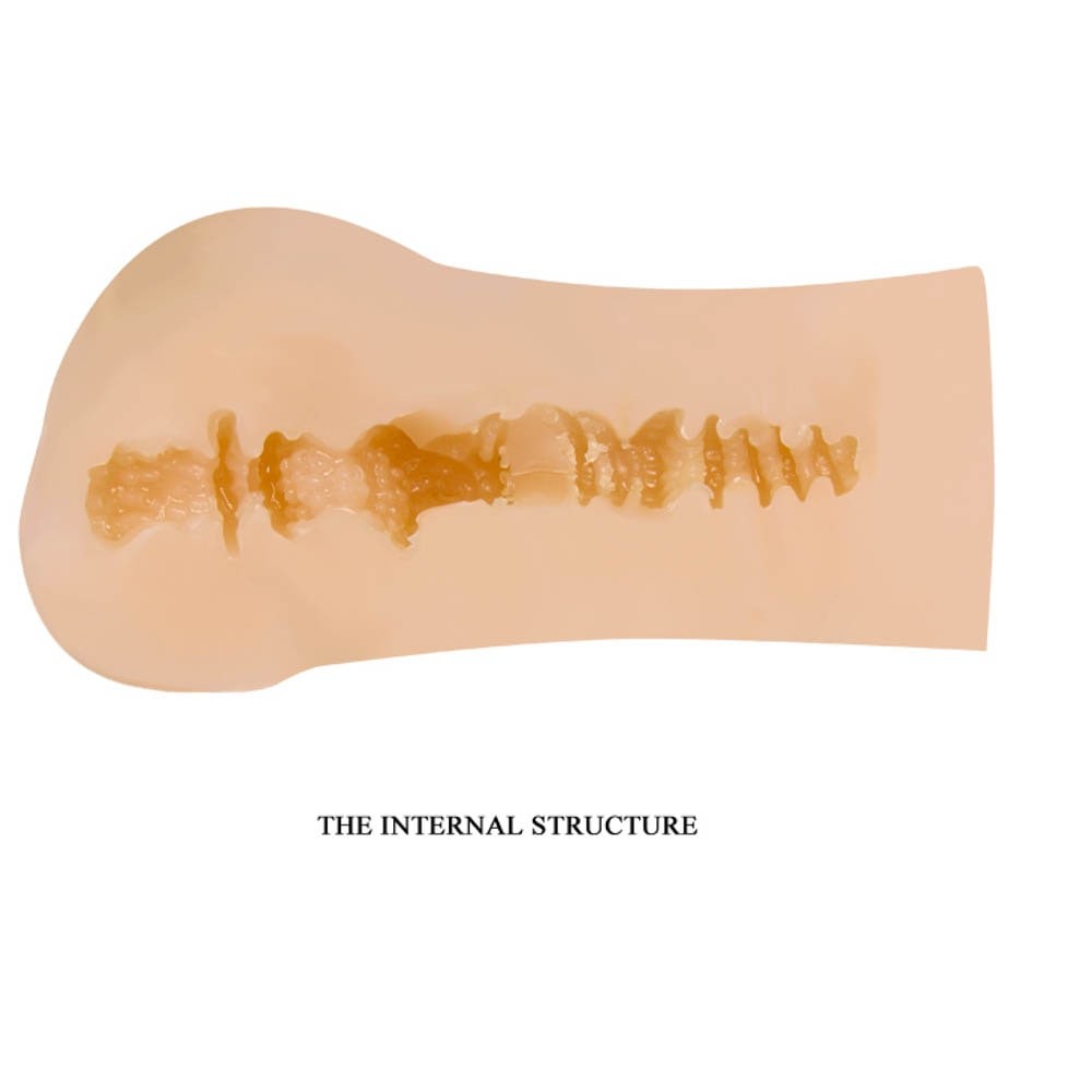 Doamna Modesta - Masturbator Realistic cu Vagin și Anus, 14 cm