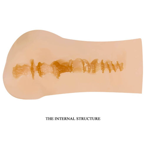 Doamna Modesta - Masturbator Realistic cu Vagin și Anus, 14 cm