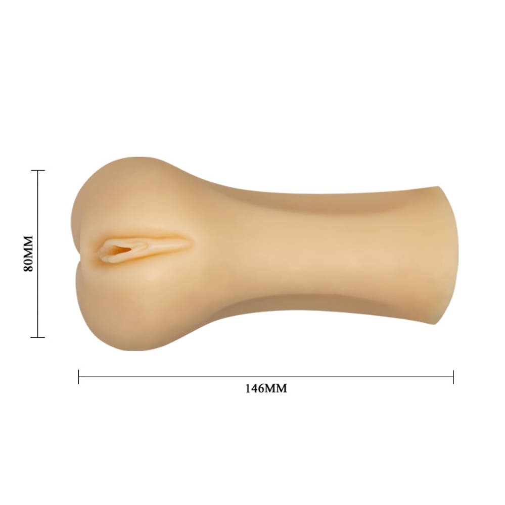 Doamna Modesta - Masturbator Realistic cu Vagin și Anus, 14 cm - detaliu 1