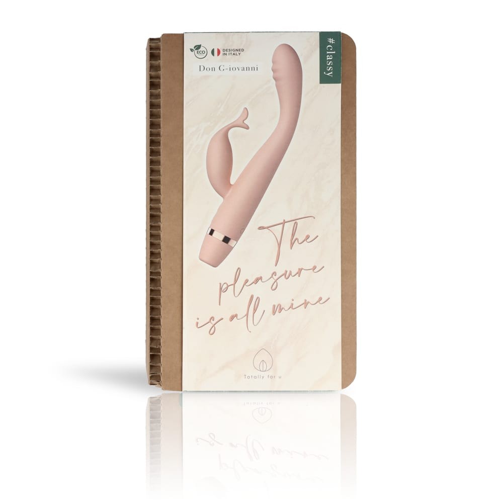 Don G-iovanni - Vibrator Reincarcabil cu Stimulator Clitoris, 17.5x2.5 cm 